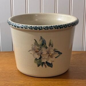 Vintage Home & Garden Party Magnolia Stoneware Crock